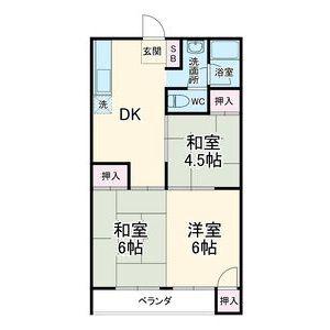 ナカシマビル(3DK/3階)の間取り写真