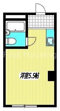 荻野ハイツ(ワンルーム/4階)の間取り写真