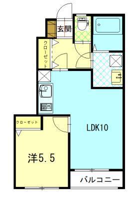 パルチェ(1LDK/1階)の間取り写真