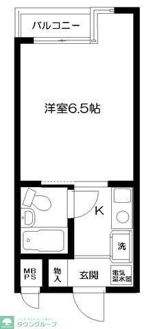 日神パレス戸塚(1K/2階)の間取り写真