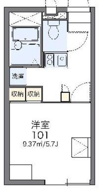 レオパレス瑞江II(1K/2階)の間取り写真