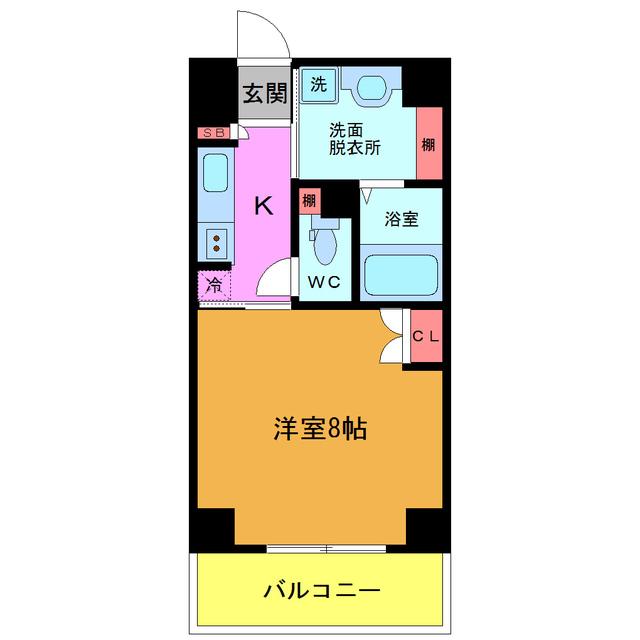 S・T・U(1K/10階)の間取り写真