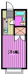 メゾンFTB(1K/1階)の間取り写真