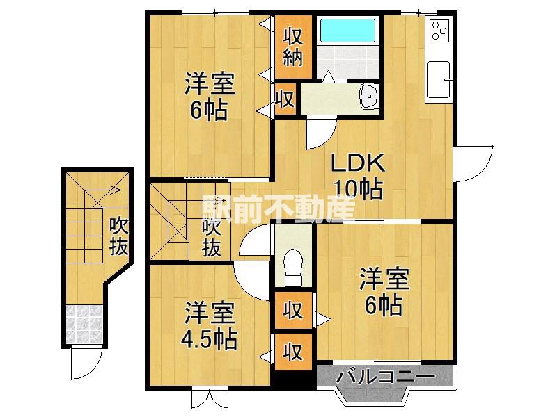 フロールパティオ(3LDK/2階)の間取り写真