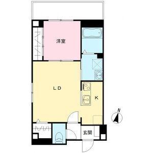 サンシエ神戸元町(1LDK/4階)の間取り写真