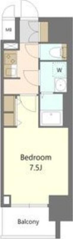 S-RESIDENCE庄内通駅前CURERE(1K/9階)の間取り写真