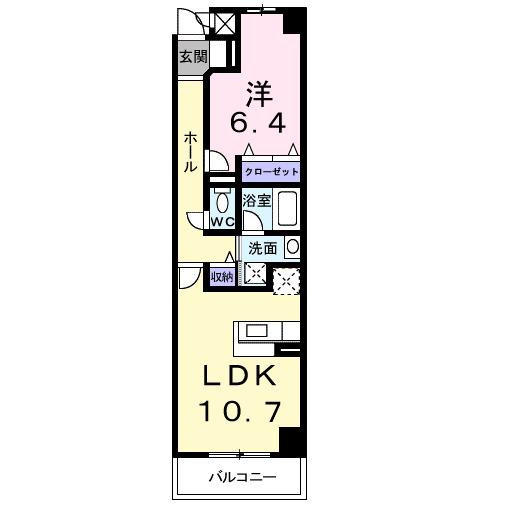 シャルマン メゾン(1LDK/3階)の間取り写真