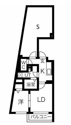アズ代々木上原(2LDK/2階)の間取り写真