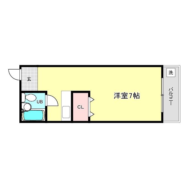 アルシャイン夕凪(ワンルーム/3階)の間取り写真