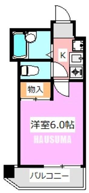 サンフローラ(1K/3階)の間取り写真