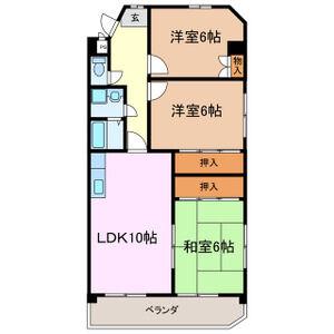 ファミール鈴木(3LDK/2階)の間取り写真