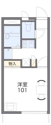 レオパレスエピナール(1K/2階)の間取り写真