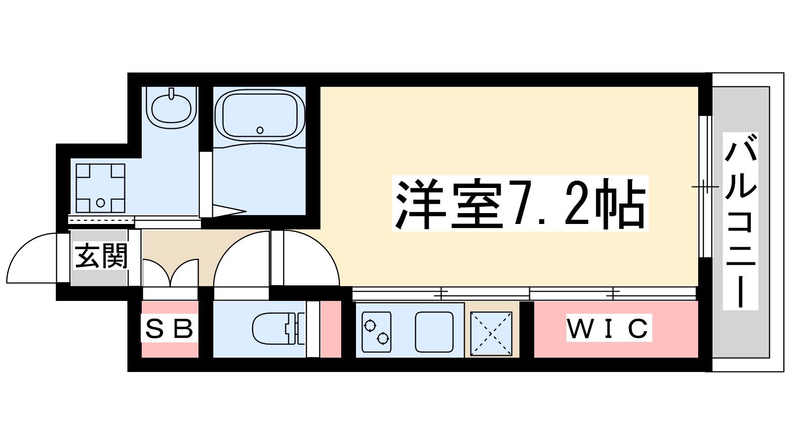 プレッツア新大阪(ワンルーム/5階)の間取り写真