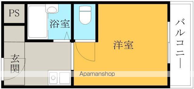 アバンティ貝塚I番館・II番館(1K/4階)の間取り写真
