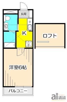 フォルジュロン・ブレリ(1K/1階)の間取り写真