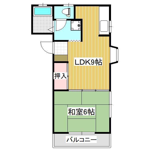 パールハイツ(1LDK/1階)の間取り写真