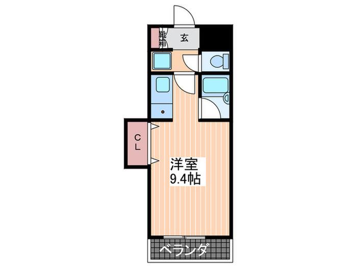 ダイアパレス鶴見(ワンルーム/5階)の間取り写真