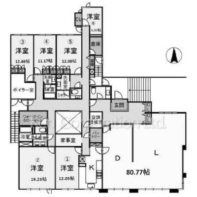 リド南麻布(6LDK/1階)の間取り写真