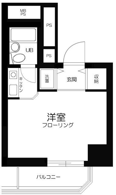 ダイアパレス錦糸町第5(ワンルーム/8階)の間取り写真