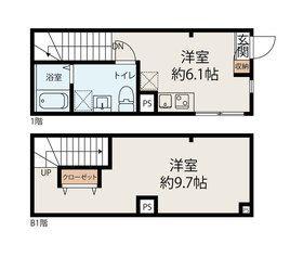 モンソレイユ天宮(1DK/1階)の間取り写真