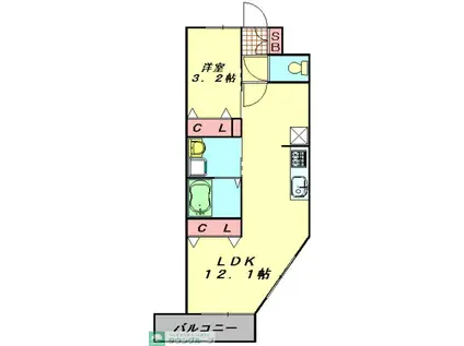 RESERVE H&M RESIDENCE 販促費あり(1LDK/1階)の間取り写真