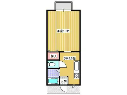 レガーロME(1K/1階)の間取り写真