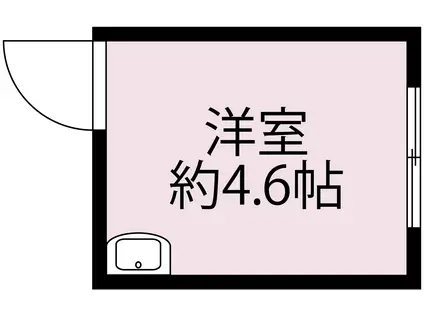 篠原台コーポ(ワンルーム/2階)の間取り写真