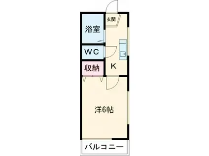 グリーンハイツ(1K/2階)の間取り写真