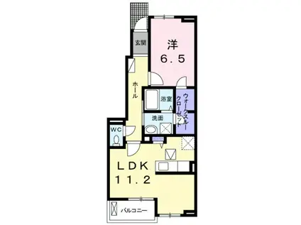 エストレーラ(1LDK/1階)の間取り写真