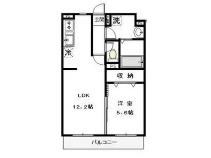 フォレストステージII(1LDK/3階)の間取り写真
