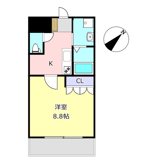CASA LIENZO(1K/2階)の間取り写真