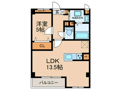 EREINA(1LDK/2階)の間取り写真