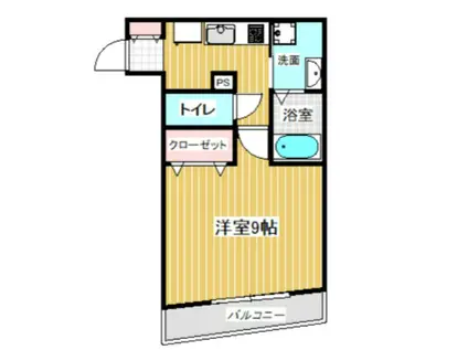 VILLE WING(1K/2階)の間取り写真