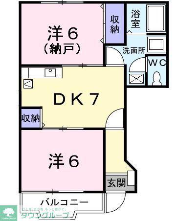 プリムローズ(1SDK/1階)の間取り写真