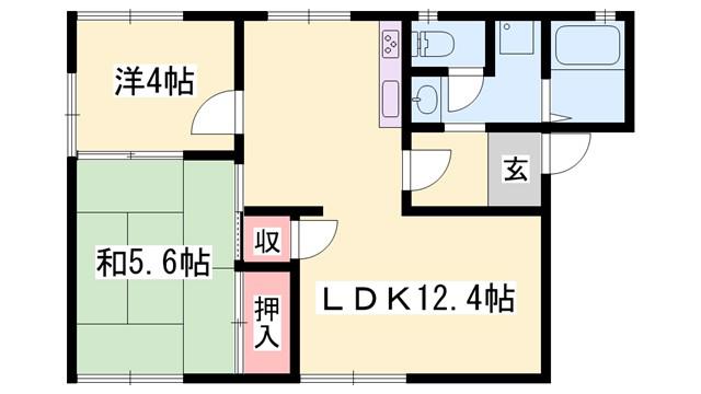 サニーコーポ(2LDK/1階)の間取り写真