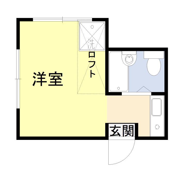 フェリス戸田公園(ワンルーム/1階)の間取り写真