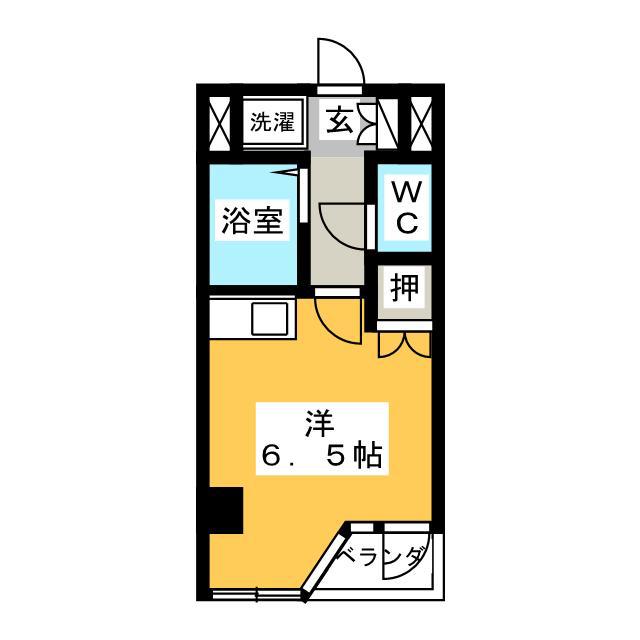 小町ビル(ワンルーム/4階)の間取り写真