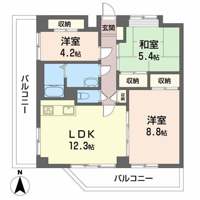 MAISON GOTOH(3DK/2階)の間取り写真