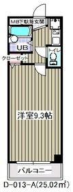 グランピーノ妙典(1K/5階)の間取り写真