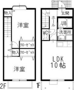SURPLUS ミニオン(2LDK/1階)の間取り写真