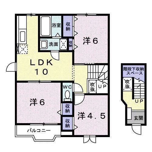 S・K・M21(3LDK/2階)の間取り写真
