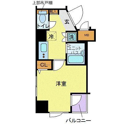 フォルトゥナ文京後楽園(1K/10階)の間取り写真