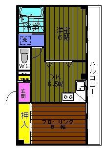 ニューシティ瑞穂(2DK/3階)の間取り写真