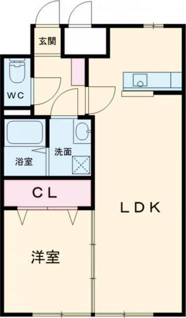 TAS2002(1LDK/3階)の間取り写真