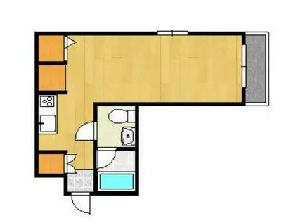 マルイチ山王(ワンルーム/2階)の間取り写真