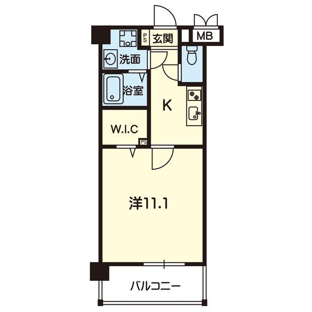 MAISON DE GYAN(1K/1階)の間取り写真