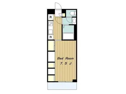 リブリ・FAVEUR(1K/3階)の間取り写真