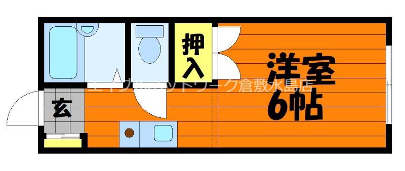 ピッコラ カーサ(1K/2階)の間取り写真