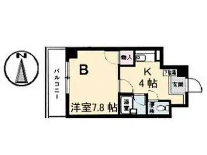 ファミーユ倉田(1K/2階)の間取り写真