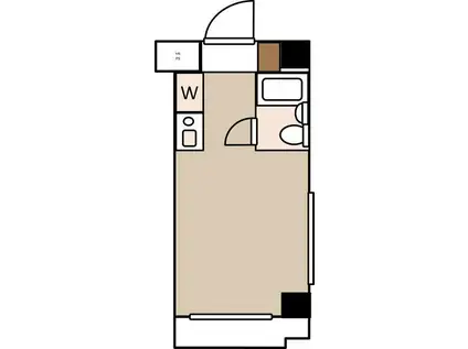 日神パレステージ川崎第2(ワンルーム/4階)の間取り写真
